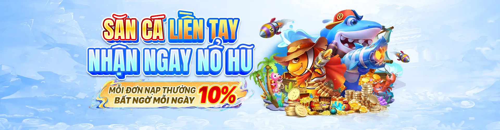 Hình ảnh đại dương sôi động với game bắn cá tải hi2999